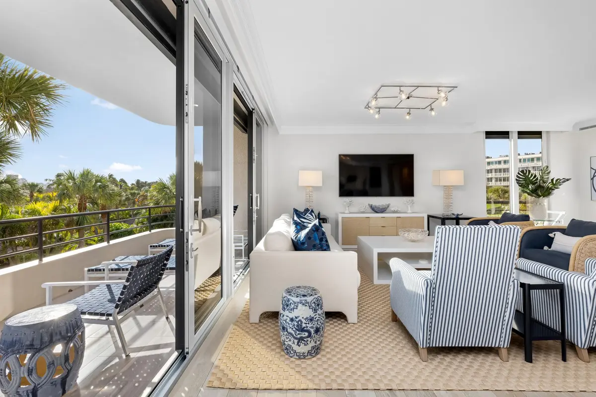 Living Room at 120 Sunset Avenue 3a, Palm Beach