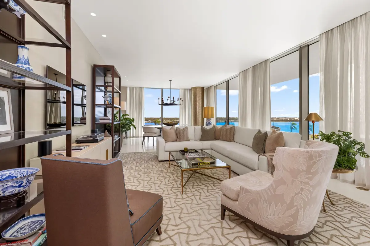 Living Area at 200 Arkona Court 603, West Palm Beach