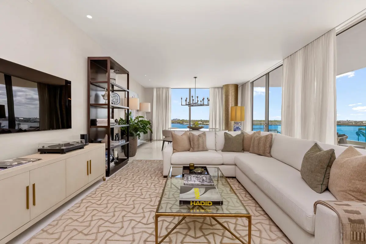 Living Area at 200 Arkona Court 603, West Palm Beach