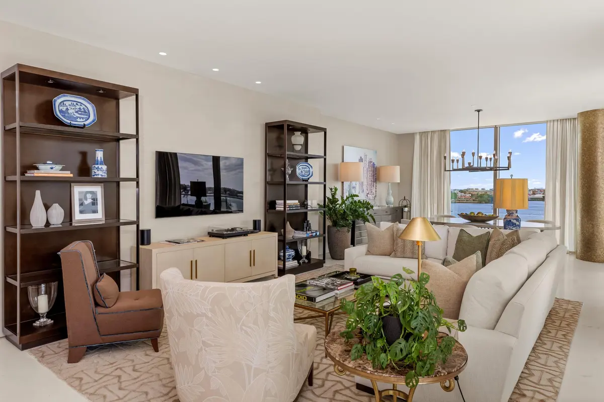 Living Area at 200 Arkona Court 603, West Palm Beach