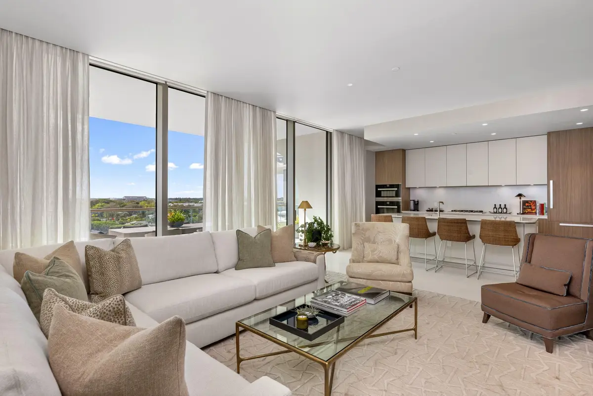 Living Area at 200 Arkona Court 603, West Palm Beach