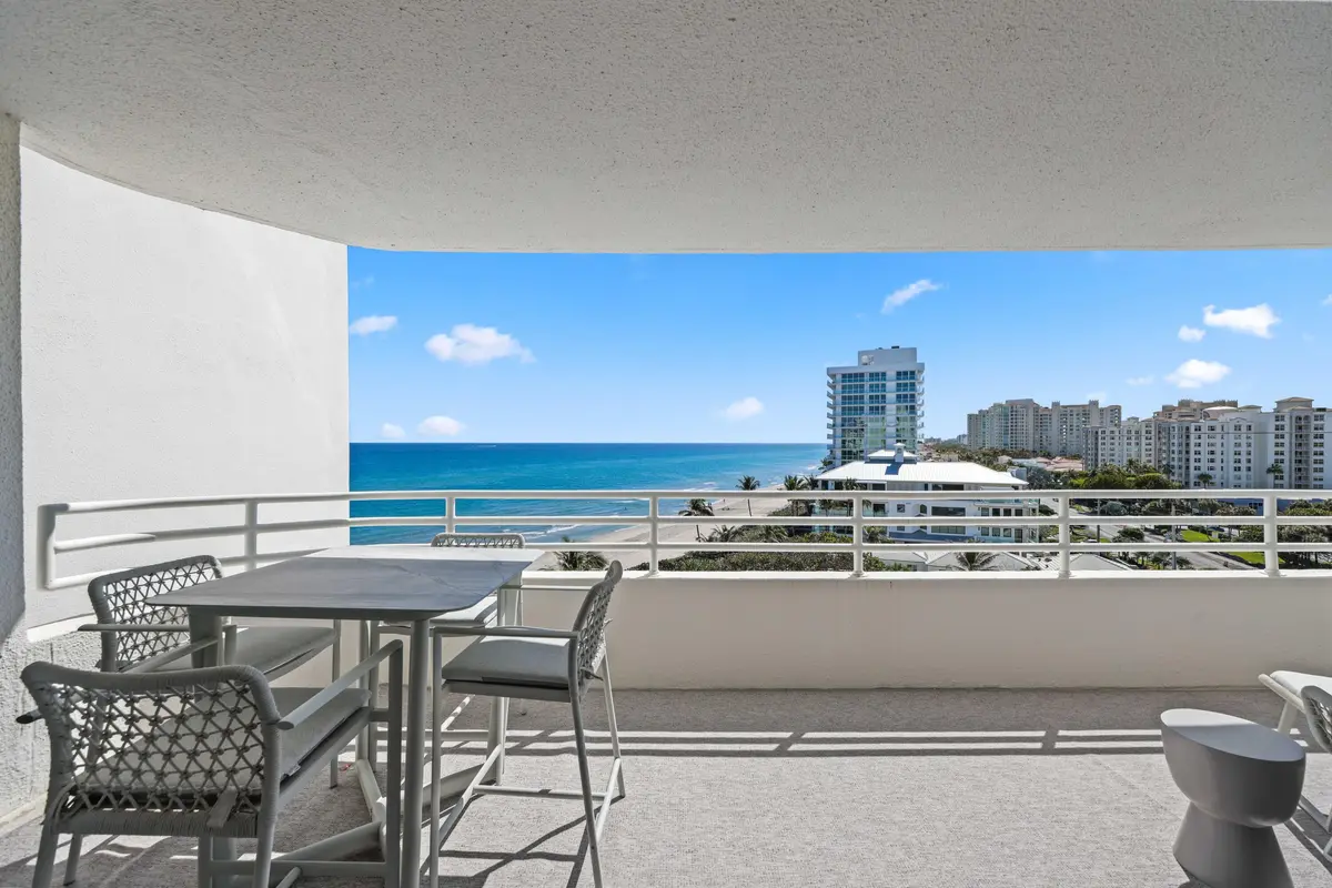 Private Balcony at 3407 S Ocean Boulevard 8c, Highland Beach
