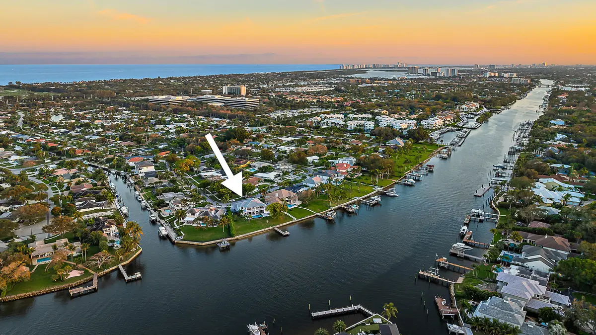 Exterior Aerial at 2177 Radnor Court, North Palm Beach