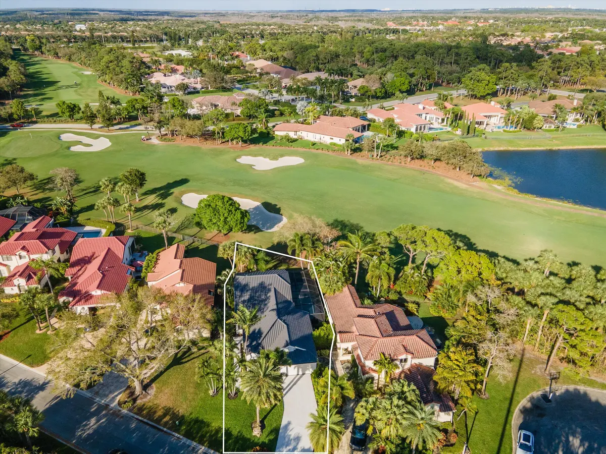 Aerial View-1st fairway Rees Jones at 9445 E Fairway Terrace, West Palm Beach