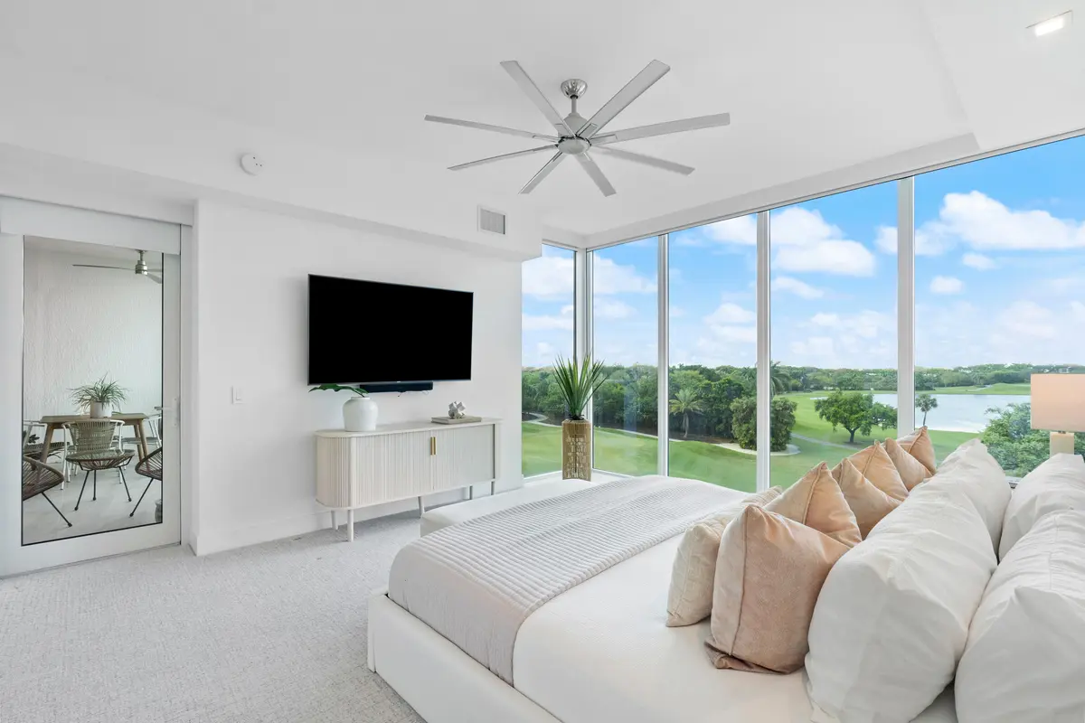 VIEW FROM PRIMARY BEDROOM at 20155 Boca West Drive C405, Boca Raton