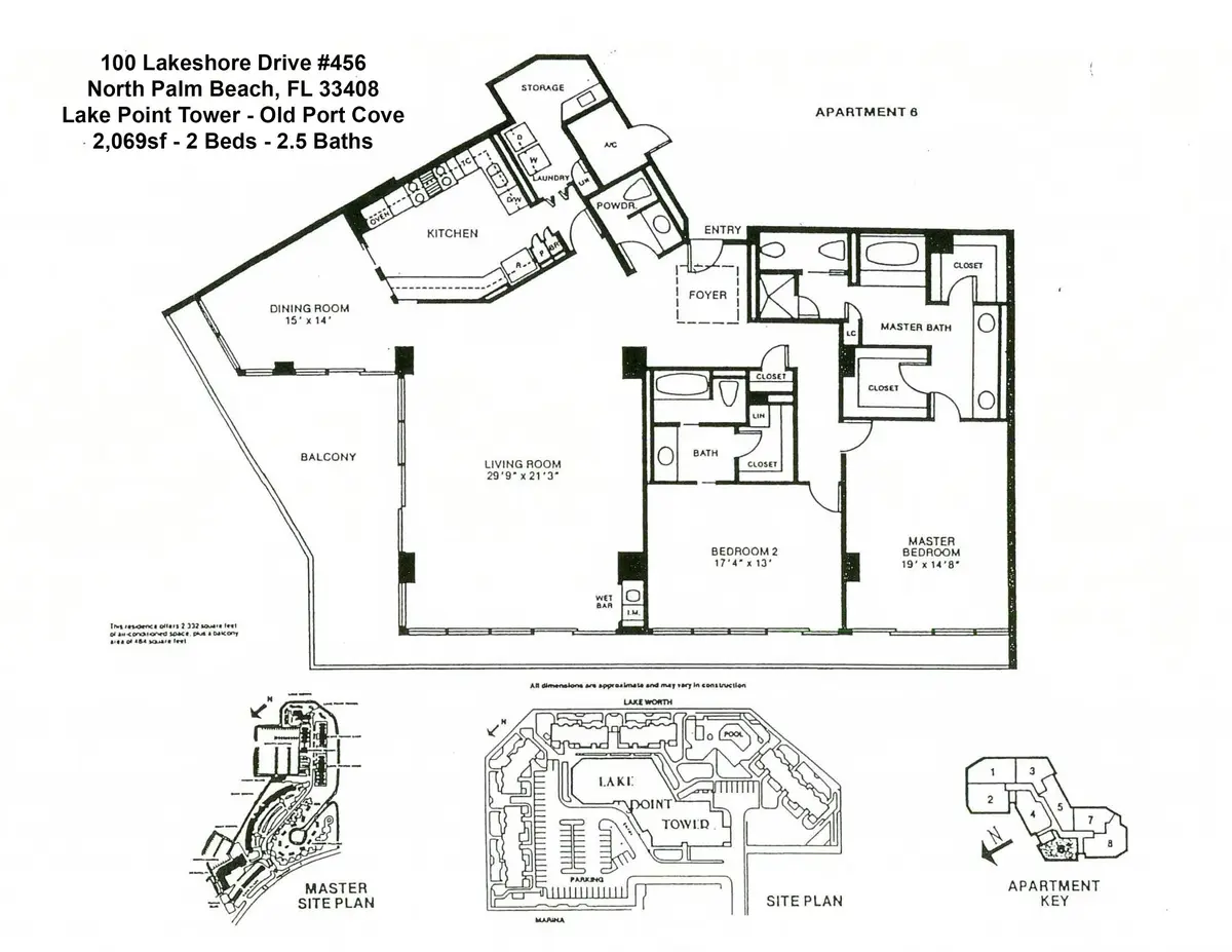 Floor Plan 456 at 100 Lakeshore Drive 456, North Palm Beach