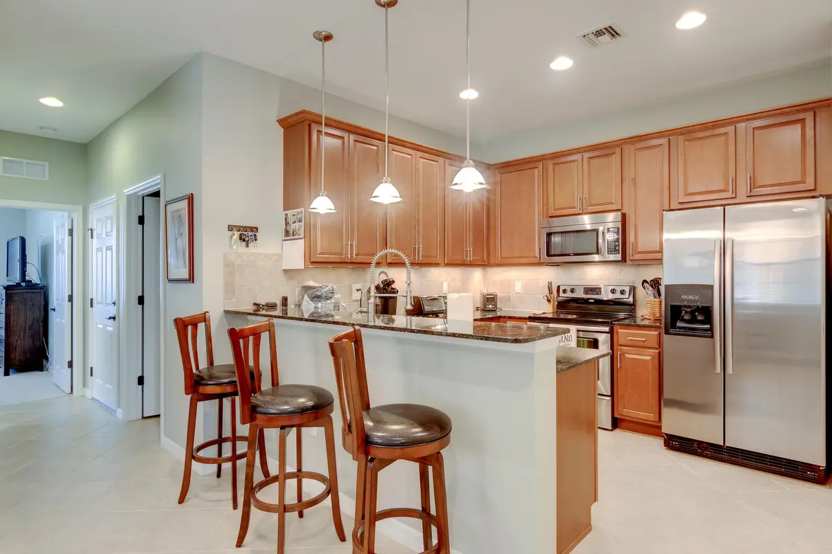 Kitchen at 6375 Oxford Circle 104d, Vero Beach
