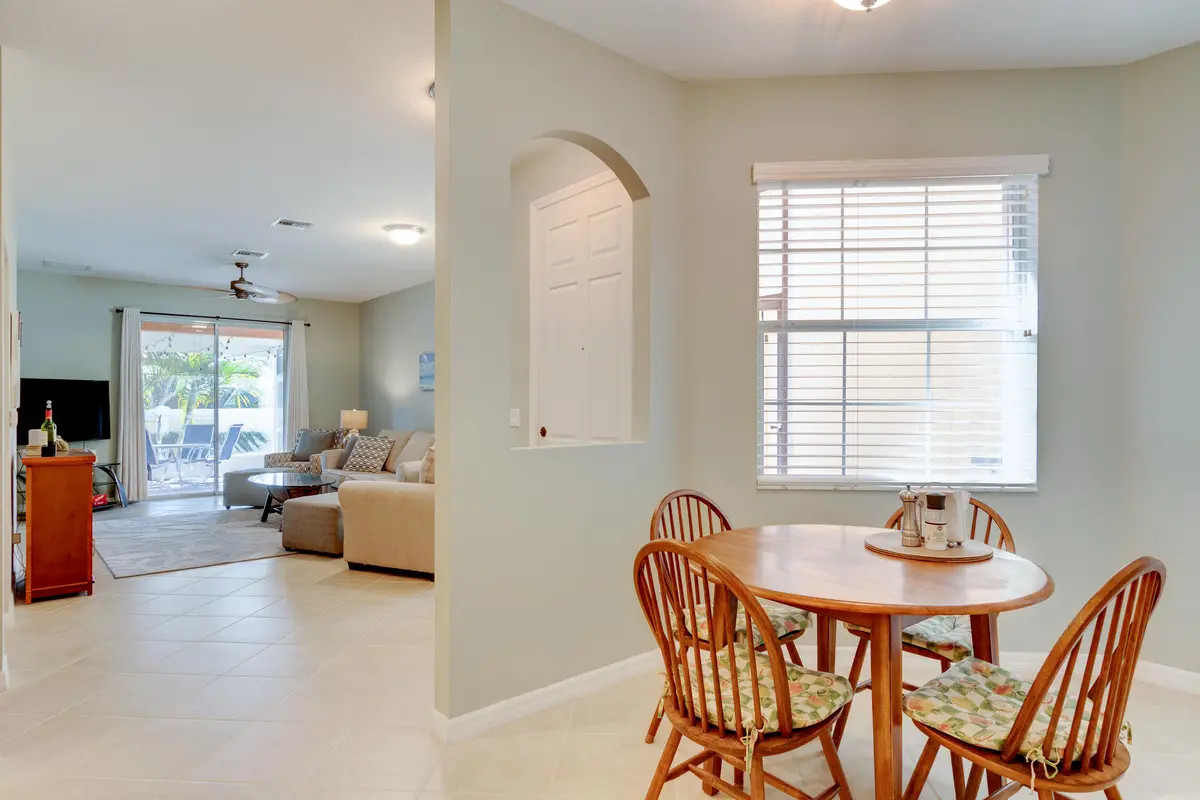Dining Area at 6375 Oxford Circle 104d, Vero Beach