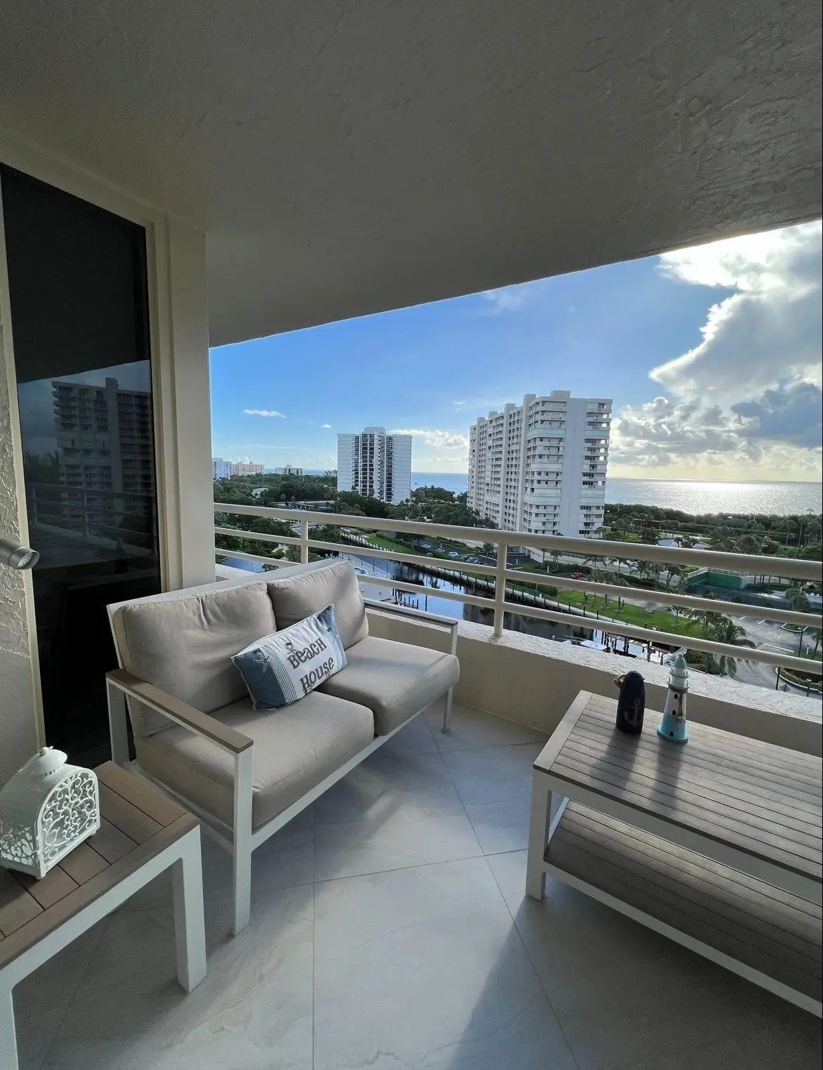 BALCONY direct ocean view at 4101 N Ocean Boulevard 902, Boca Raton
