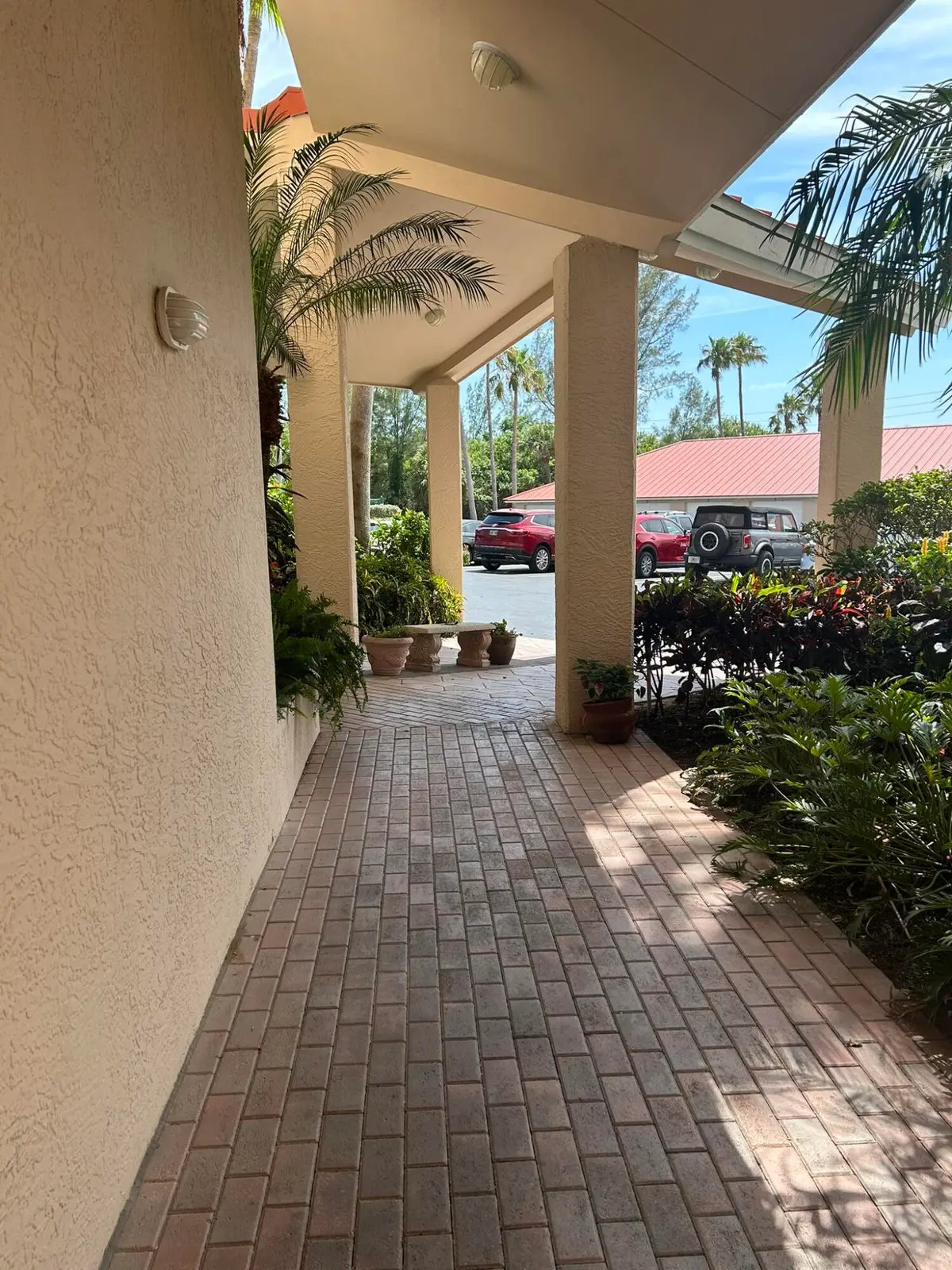 3870 photo covered entryway to building at 3870 N Highway A1a 704, Hutchinson Island