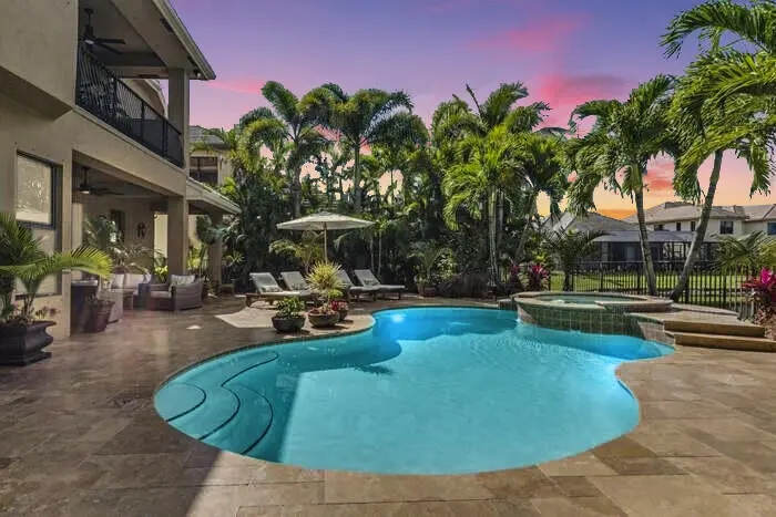 Lakeside sunsets at 3607 Collonade Drive, Wellington