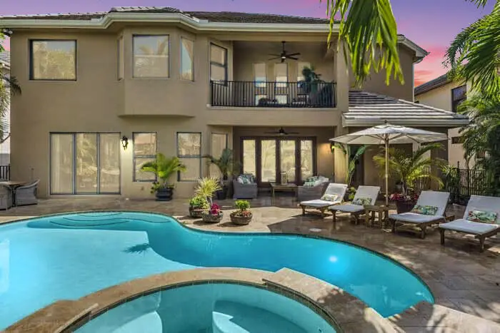 Patio and balcony at 3607 Collonade Drive, Wellington