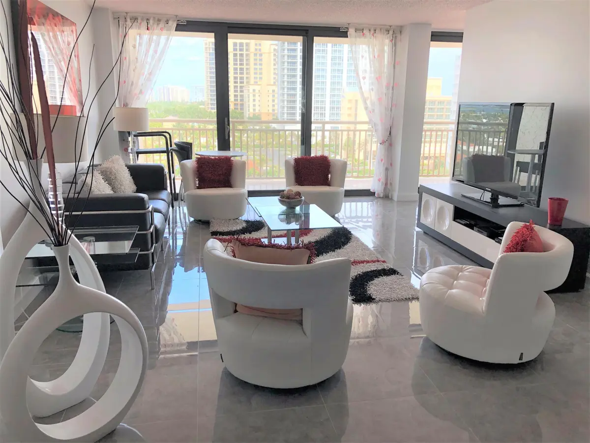 Living Room at 3400 N Ocean Drive 905, Riviera Beach