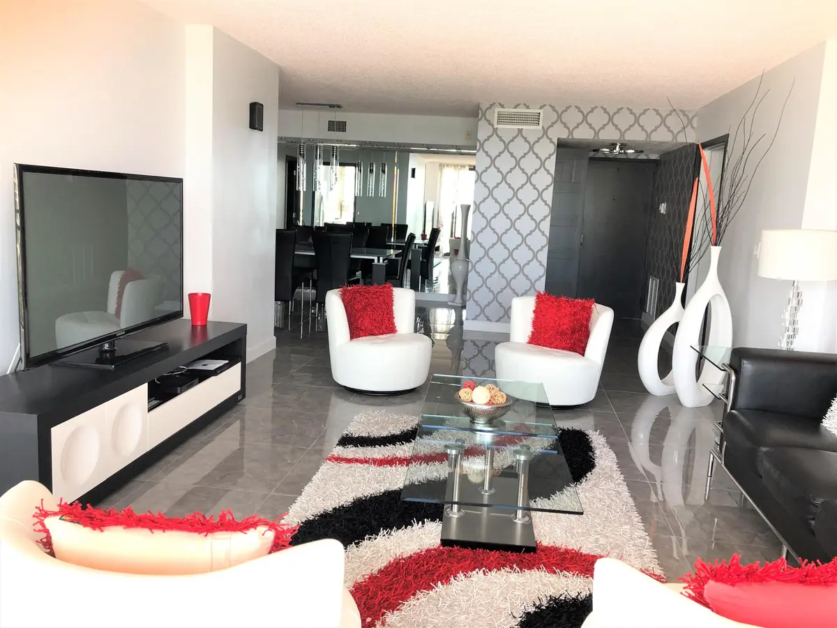 Living Room at 3400 N Ocean Drive 905, Riviera Beach