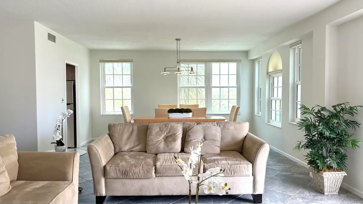 8 - Living_Dining at 3475 S Ocean Boulevard 2160, Palm Beach