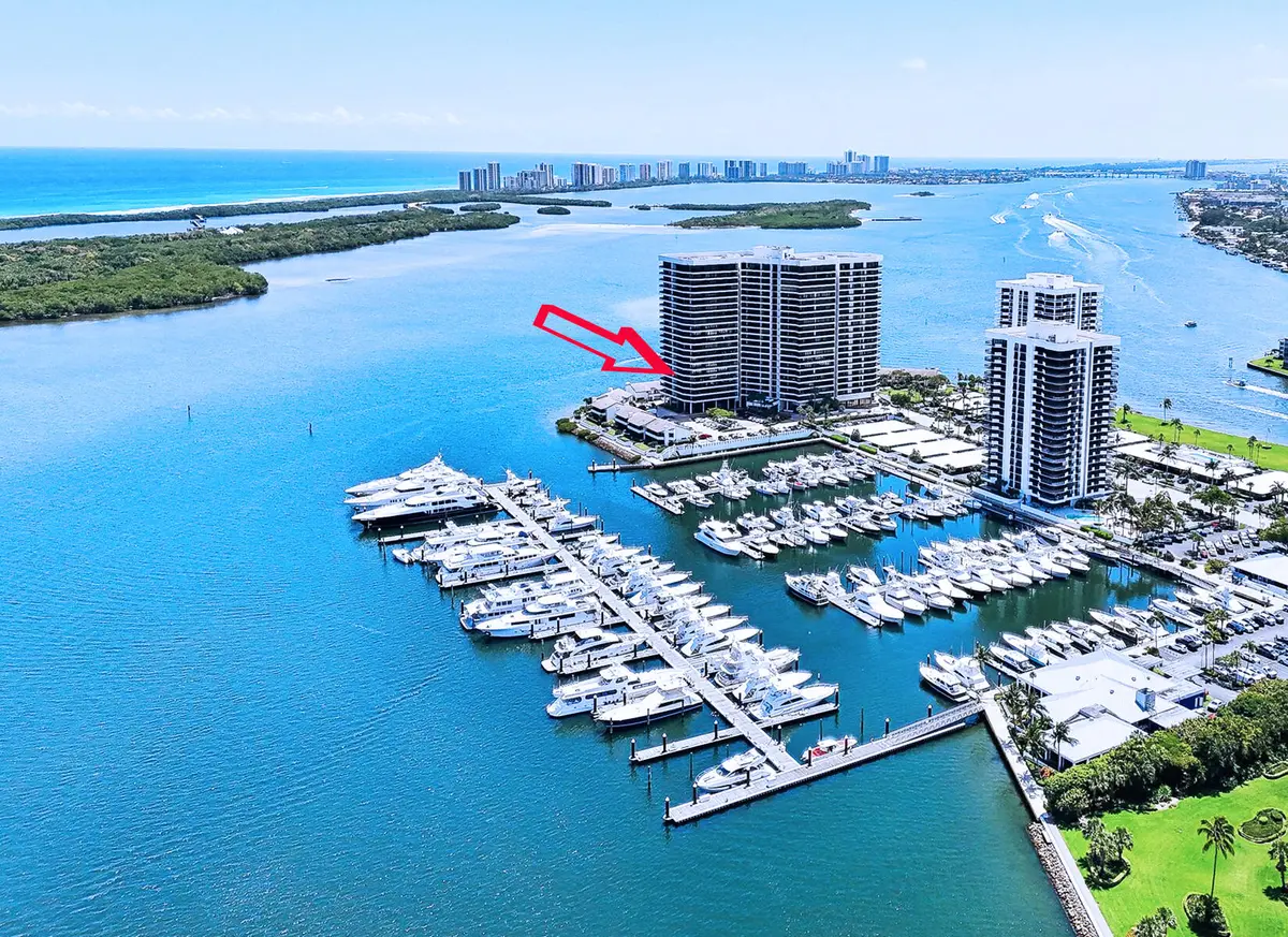 Aerial Lake Point Tower at 100 Lakeshore Drive 456, North Palm Beach