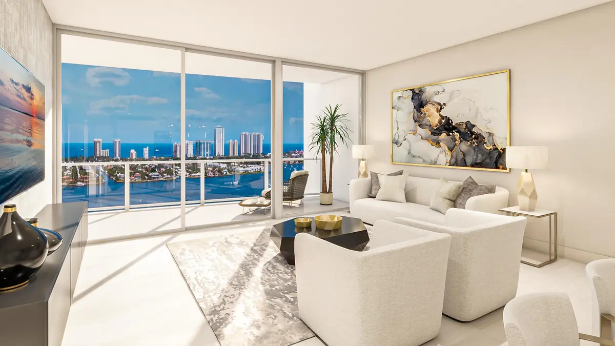 LIVING AREA at 220 Lake Shore Drive 2104, Lake Park