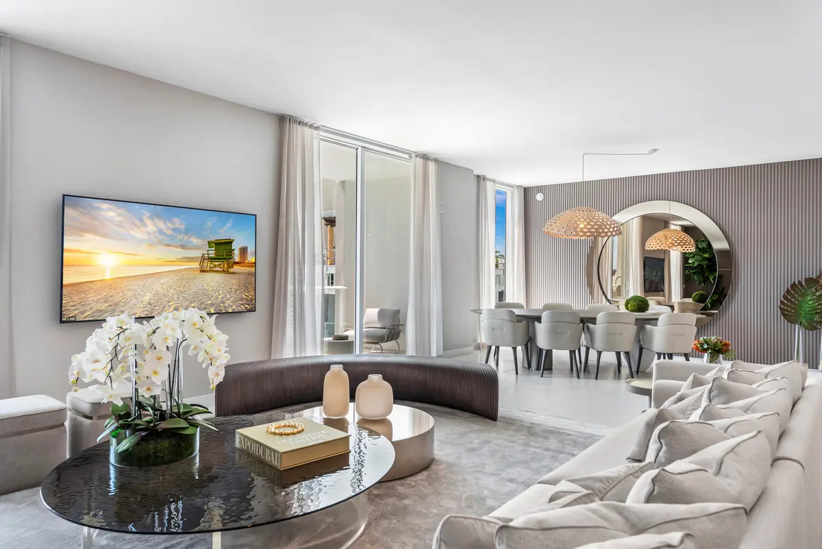 Great Room and Dining (1) at 210 SE Mizner Boulevard 804, Boca Raton