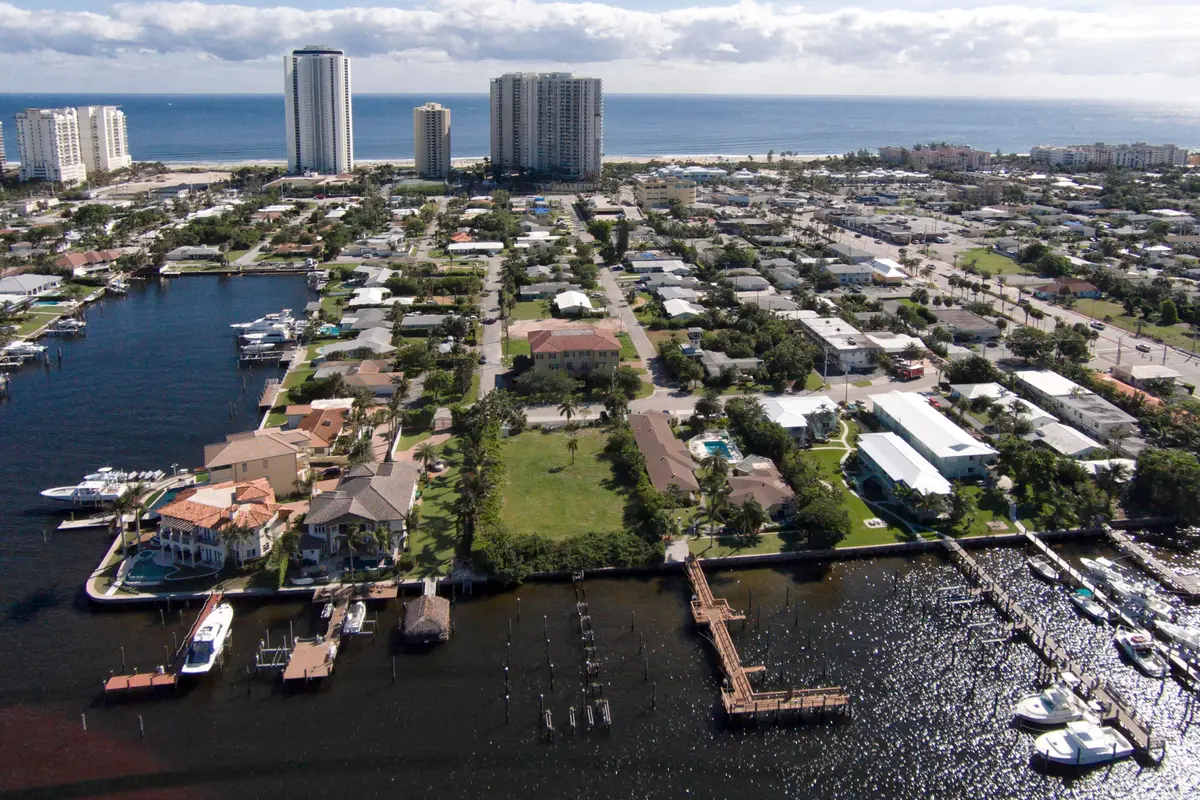 2715 Lake Dr 1 east view wide at 2715 Lake Drive, Riviera Beach