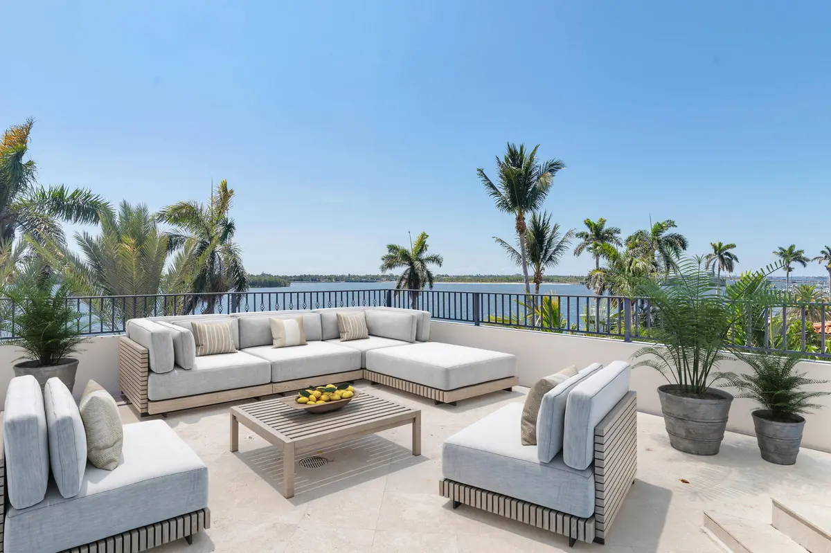 Rooftop Terrace virtually staged at 3309 S Flagler Drive, West Palm Beach