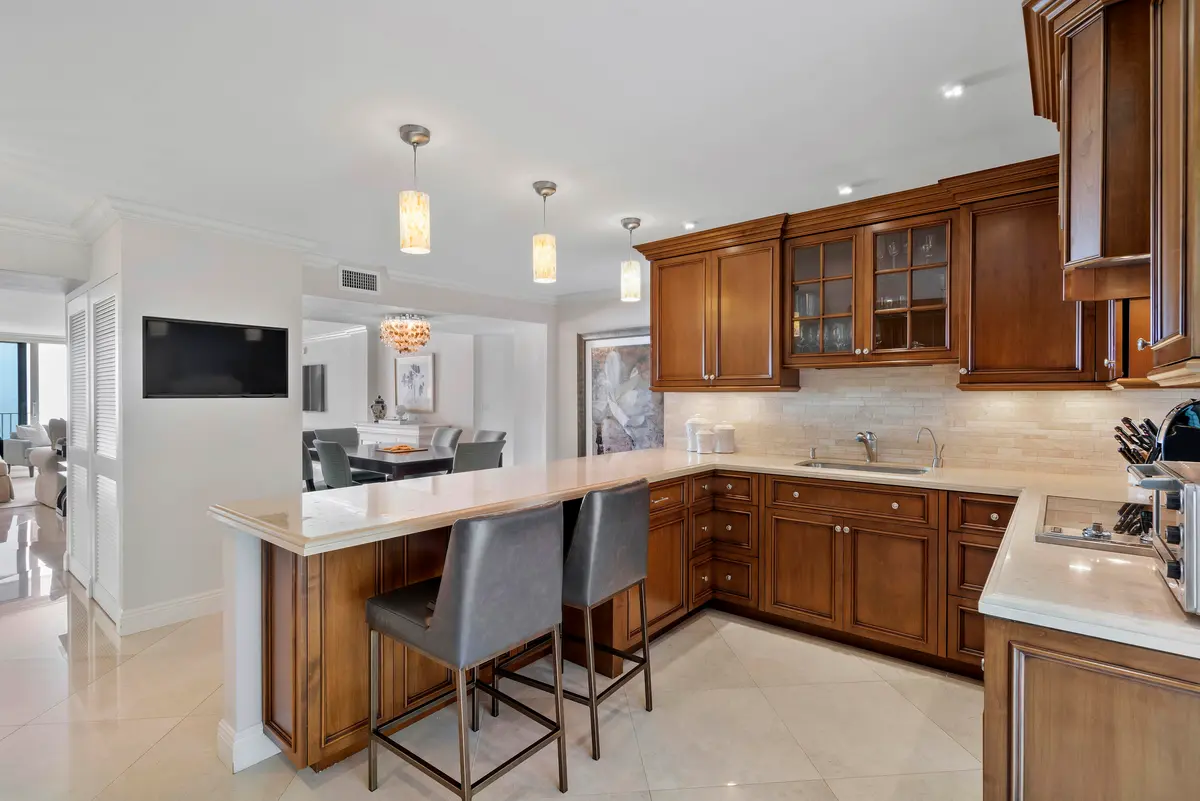 Kitchen at 3000 S Ocean Boulevard 803, Boca Raton