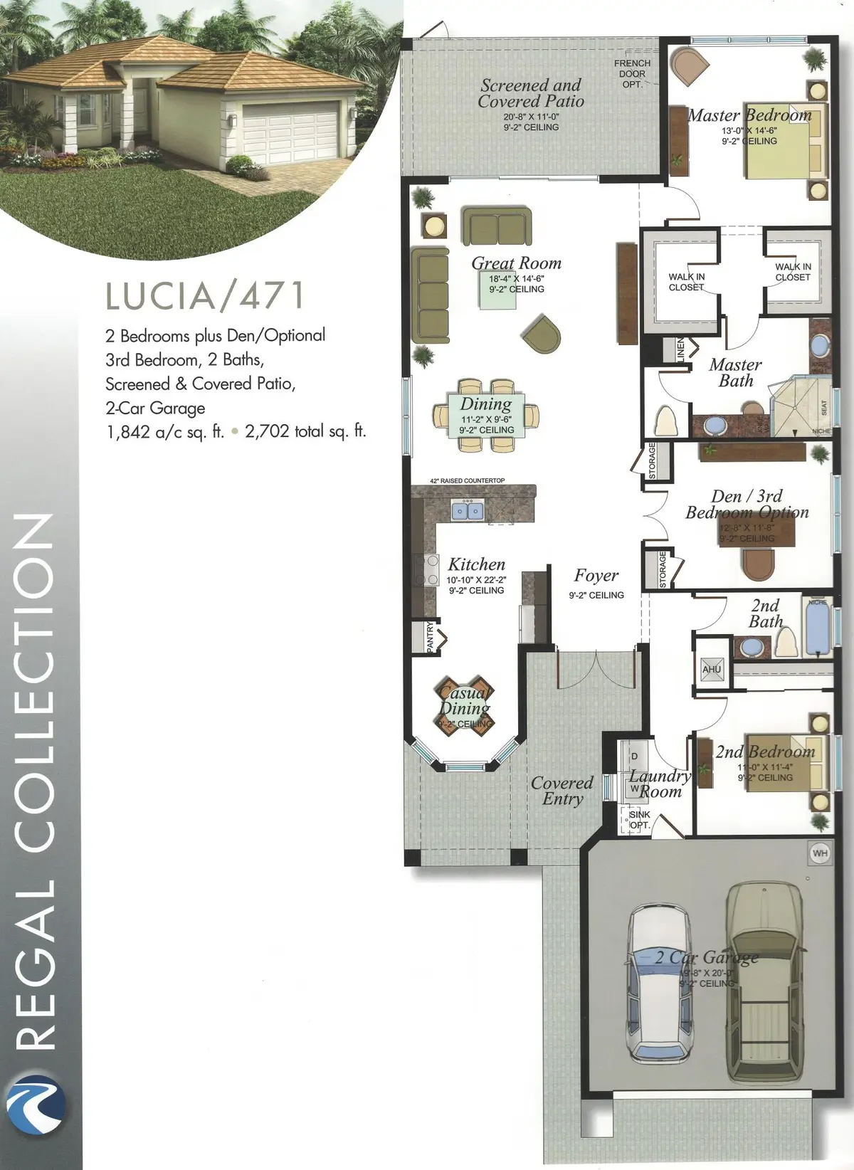 LUCIA FLOOR PLAN at 10679 SW Sunray Street, Port St. Lucie