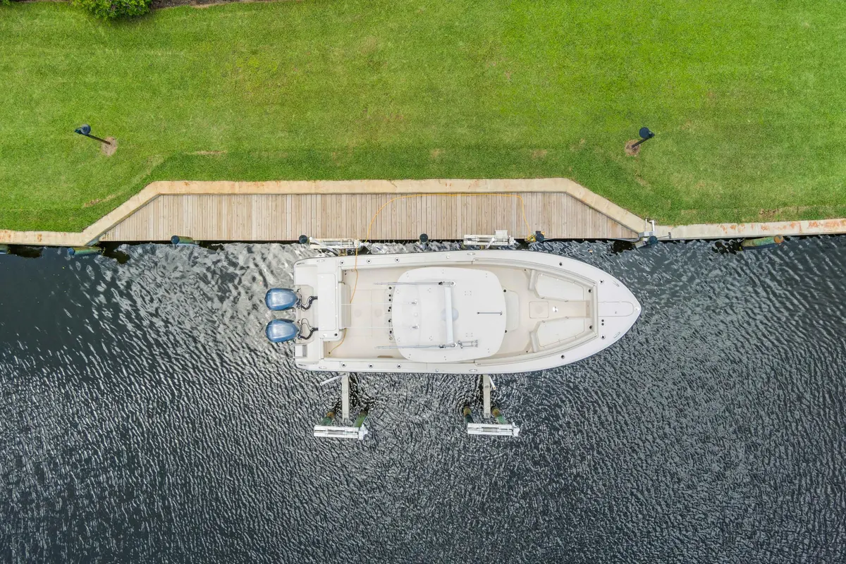 Overhead Pic of Boat Dock at 3422 SE Fairway, Stuart