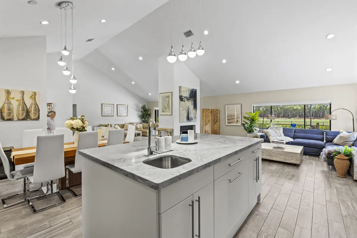 kitchen island at 10718 Boca Woods Lane, Boca Raton