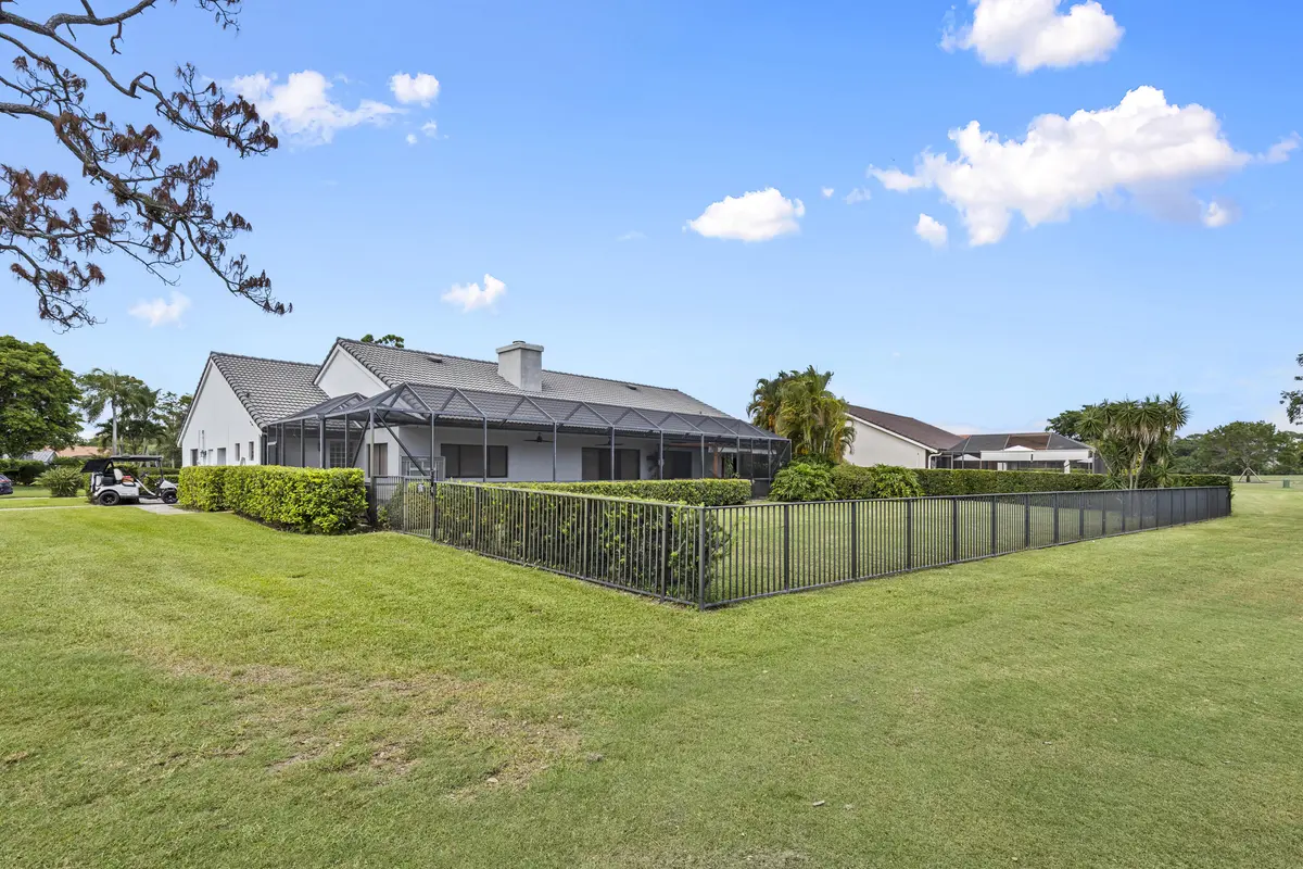fenced yard at 10718 Boca Woods Lane, Boca Raton