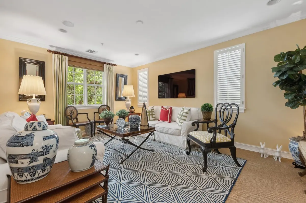 LIVING ROOM with windows to east & south at 1945 S Olive Avenue, West Palm Beach