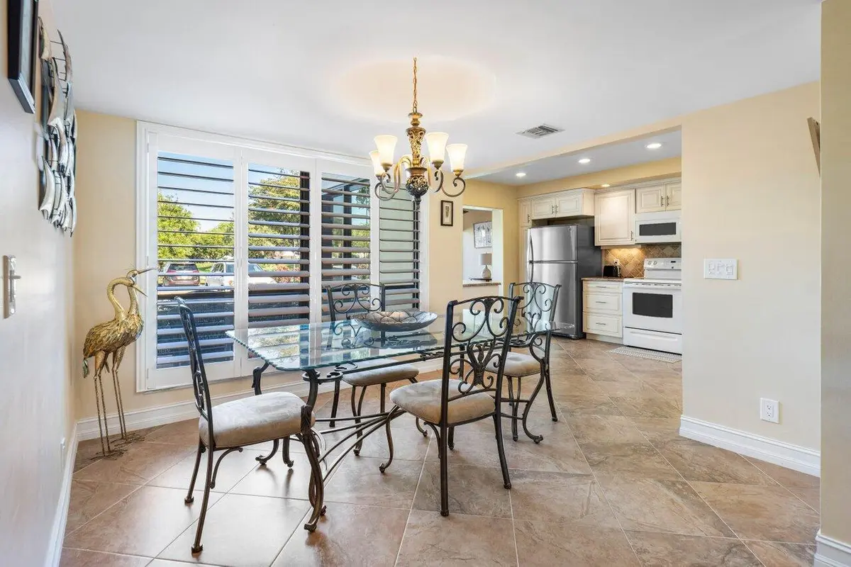 Dining Area at 3653 Quail Ridge Drive Bobwhite B, Boynton Beach