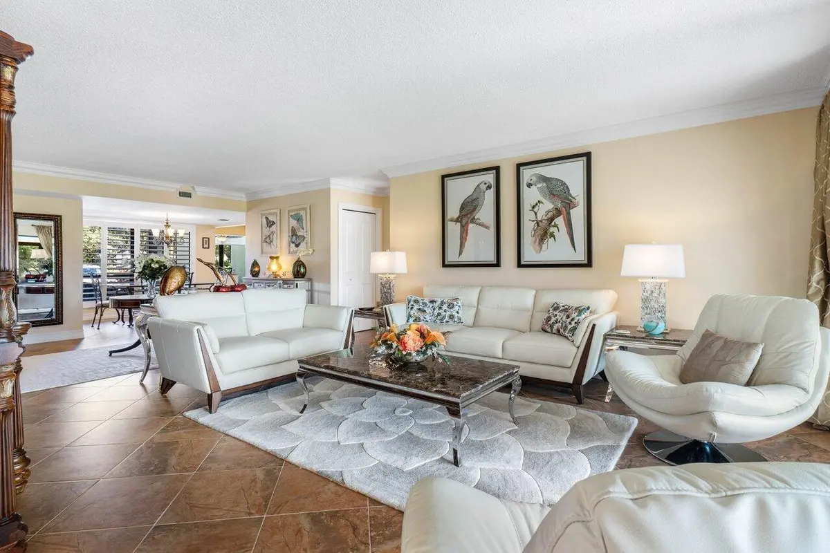 Living Room at 3653 Quail Ridge Drive Bobwhite B, Boynton Beach