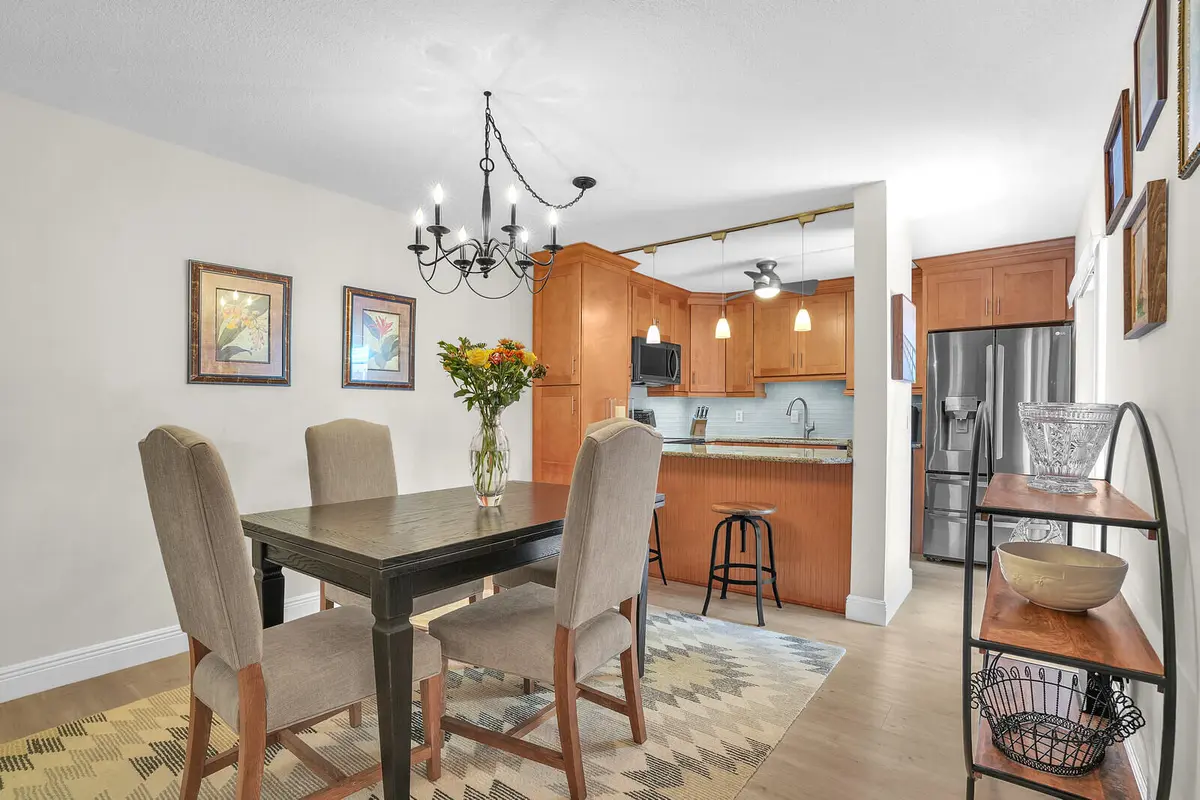 Dining room at 825 Center Street 14a, Jupiter