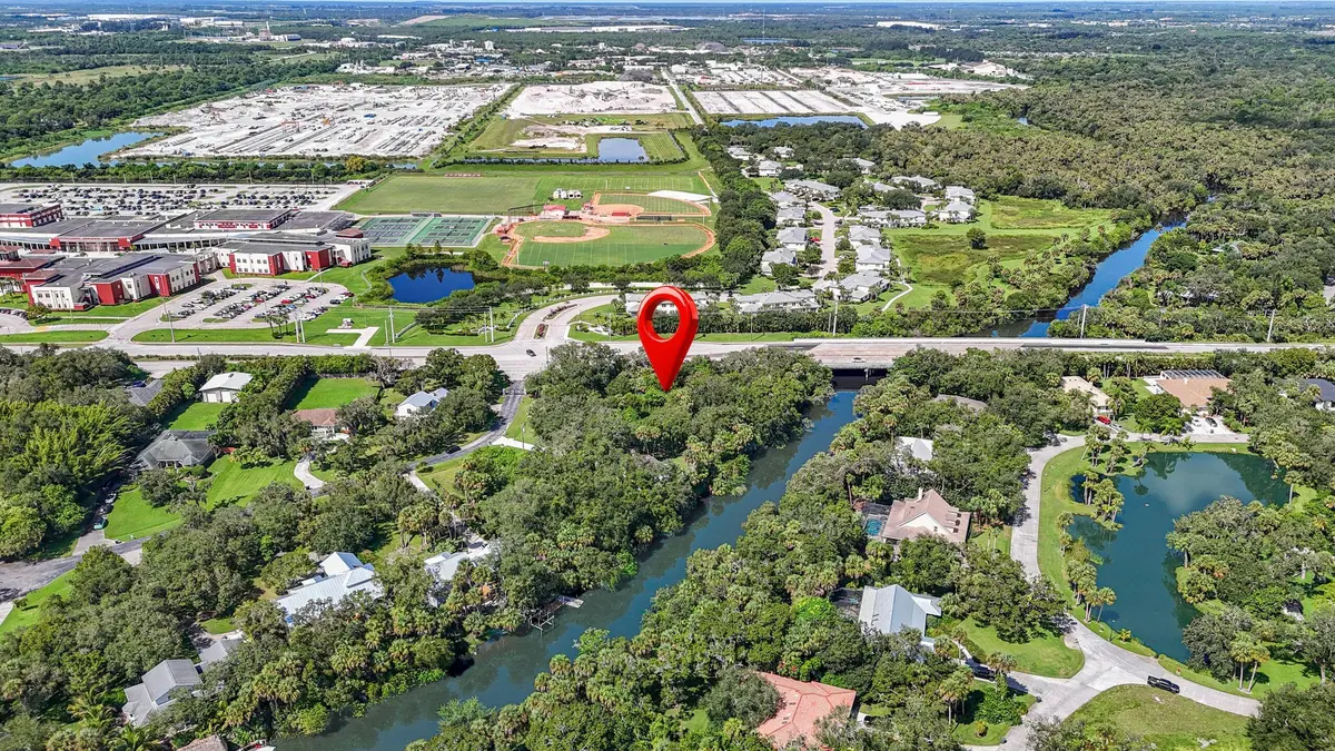 Aerial at 2460 Sweetwater Drive, Fort Pierce
