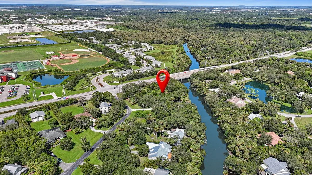 Aerial at 2460 Sweetwater Drive, Fort Pierce