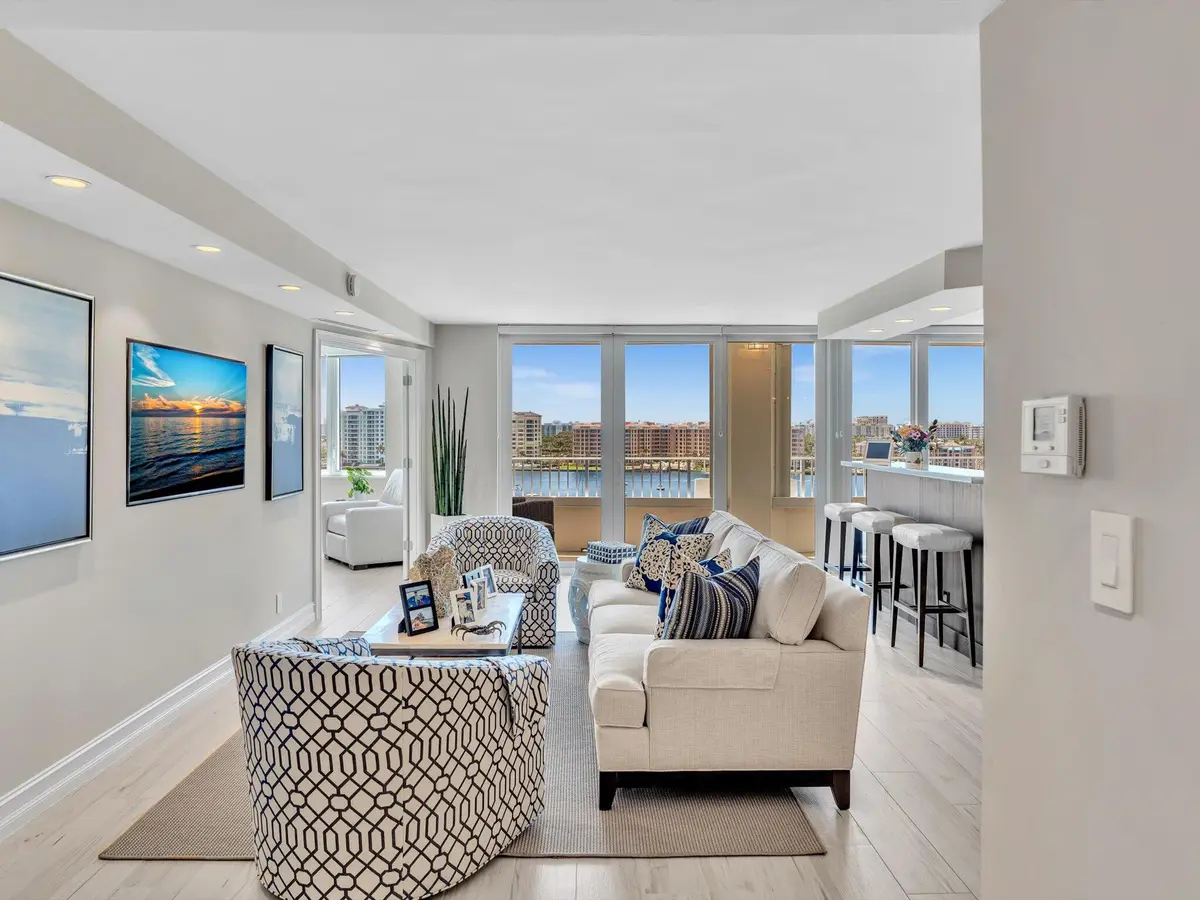 LIVING ROOM at 500 S Ocean Boulevard 909, Boca Raton
