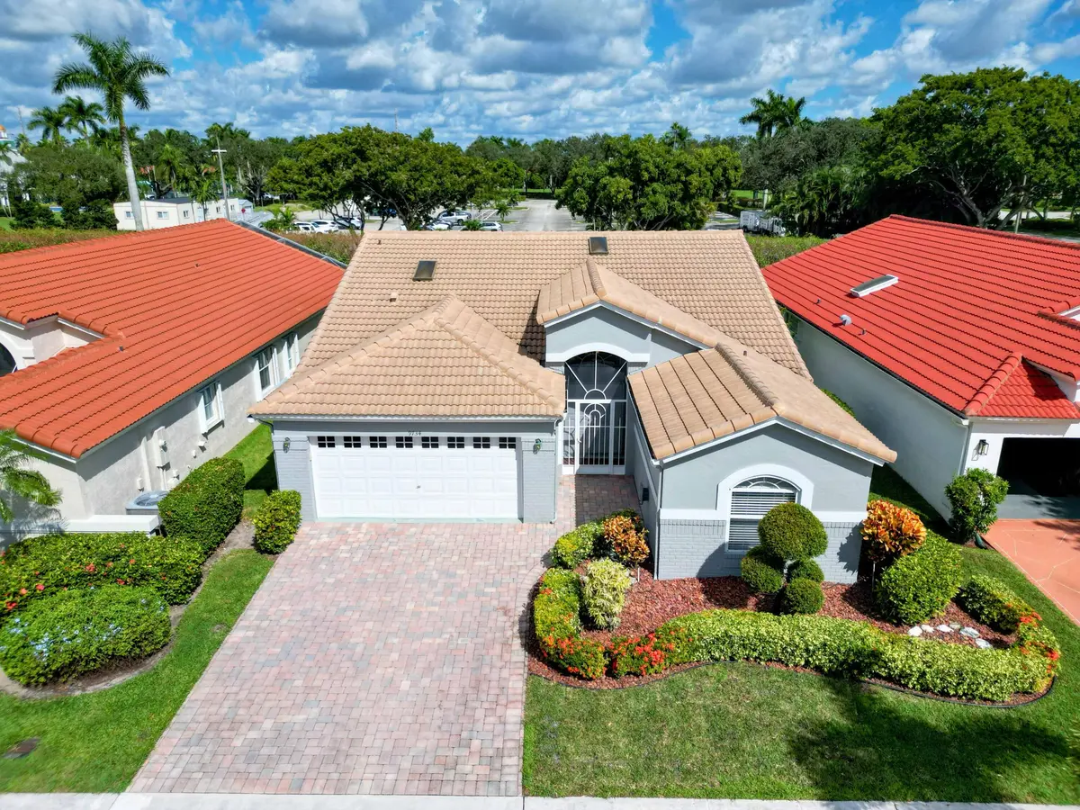 Drone Front at 9734 Harbour Lake Circle, Boynton Beach