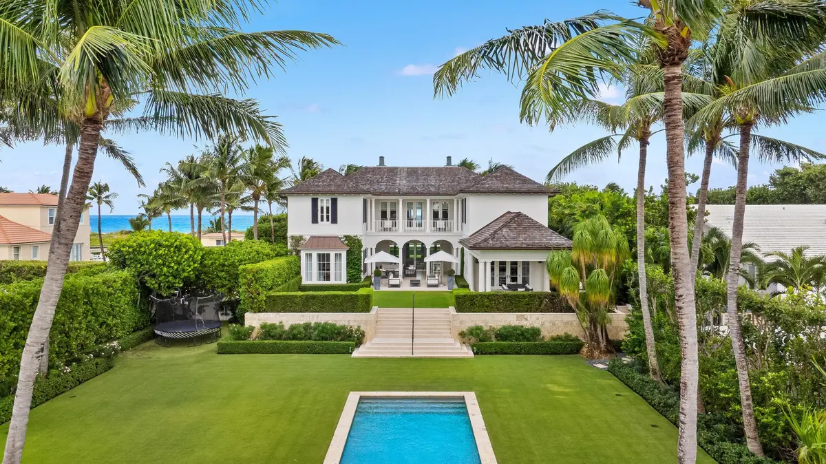 Aerial at 102 Reef Road, Palm Beach