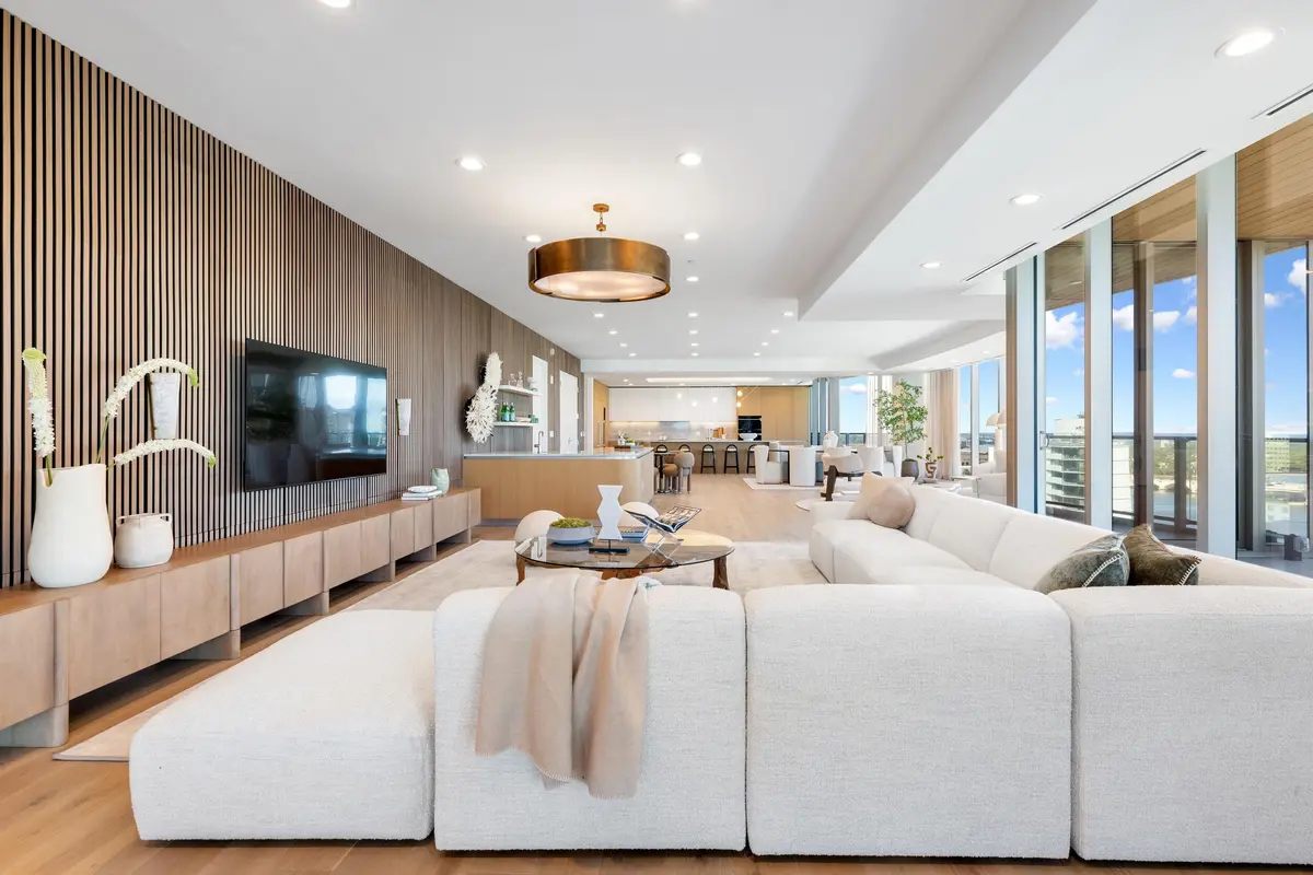 Living Area at 1333 S Flagler Drive 1501, West Palm Beach