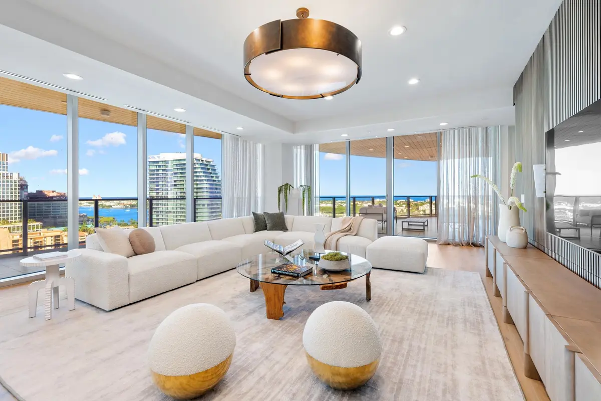Living Area at 1333 S Flagler Drive 1501, West Palm Beach