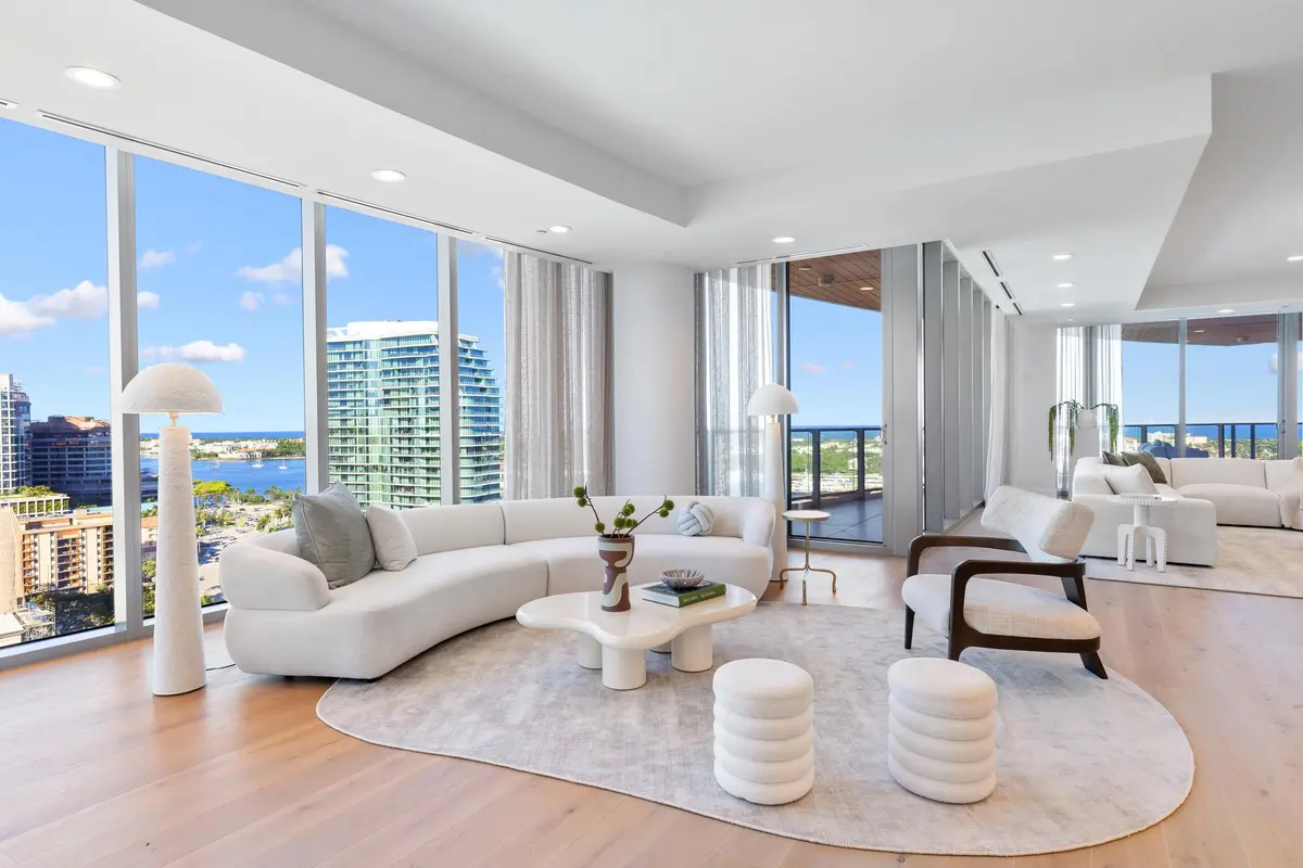 Living Area at 1333 S Flagler Drive 1501, West Palm Beach