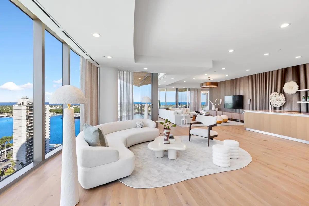 Living Area at 1333 S Flagler Drive 1501, West Palm Beach