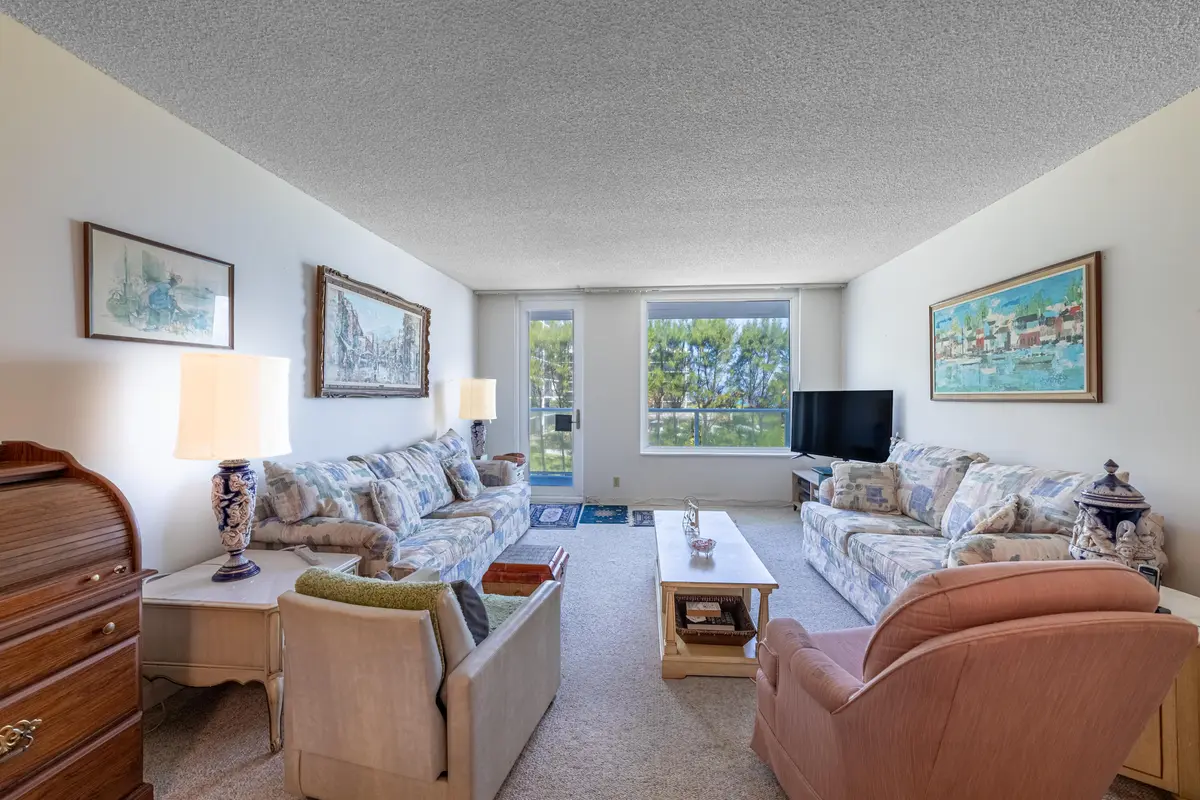 Living Room at 3450 S Ocean Boulevard 206, Palm Beach