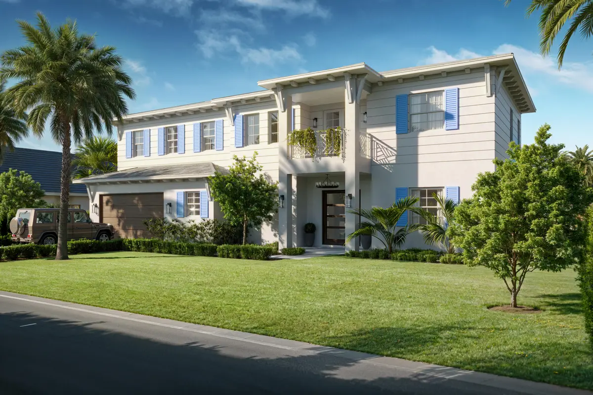 Exterior Rendering at 339 Linda Lane, West Palm Beach