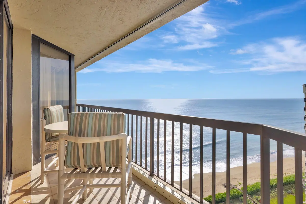 Balcony view at 9500 S Ocean Drive Ph-10, Jensen Beach