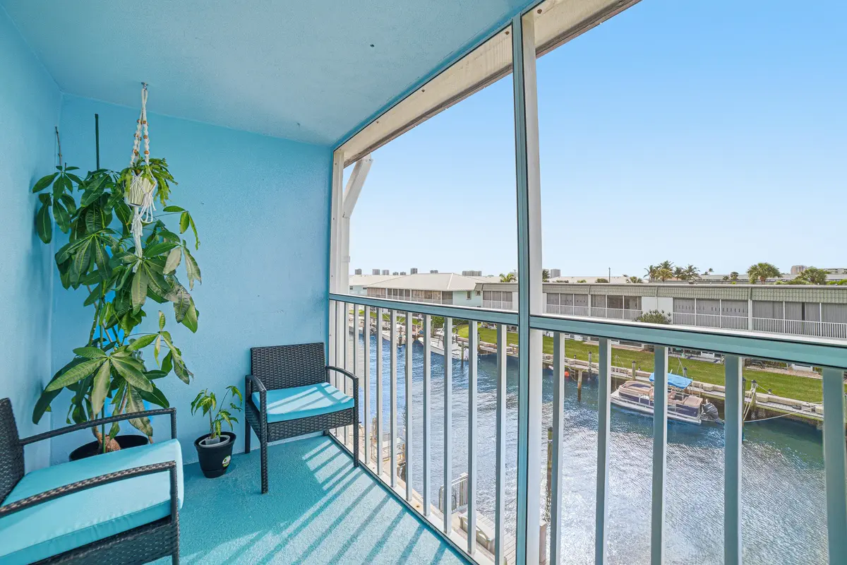 Screened In Balcony w/Water View at 112 Doolen Court 302, North Palm Beach