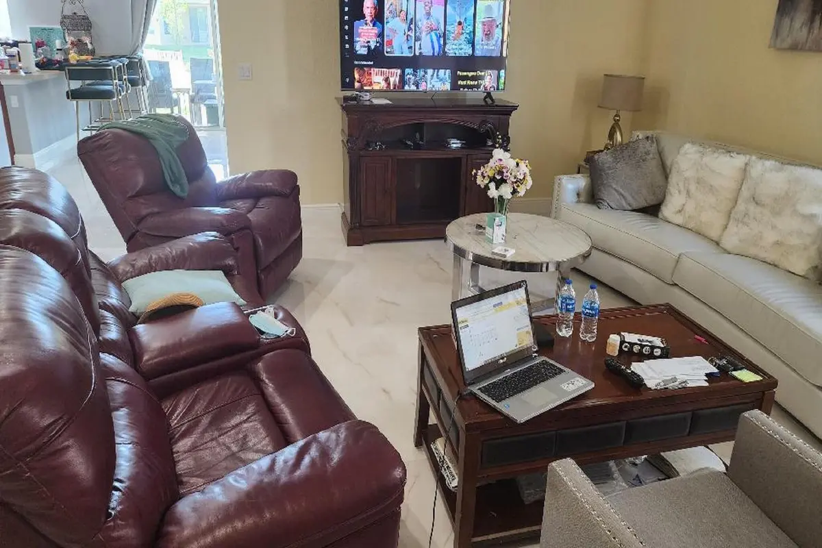 Living room at 1998 NW Cataluna Circle, Port St. Lucie