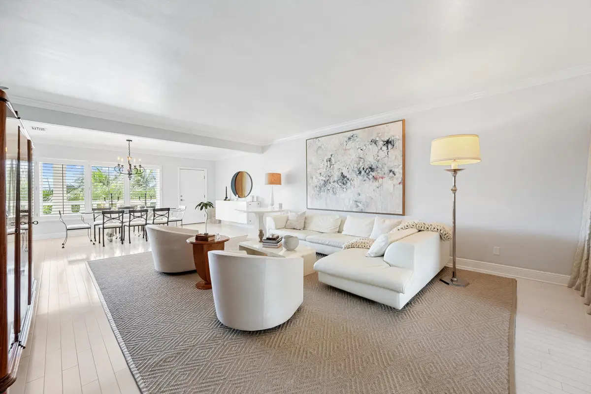 Living Room at 300 S Ocean Boulevard 4f, Palm Beach
