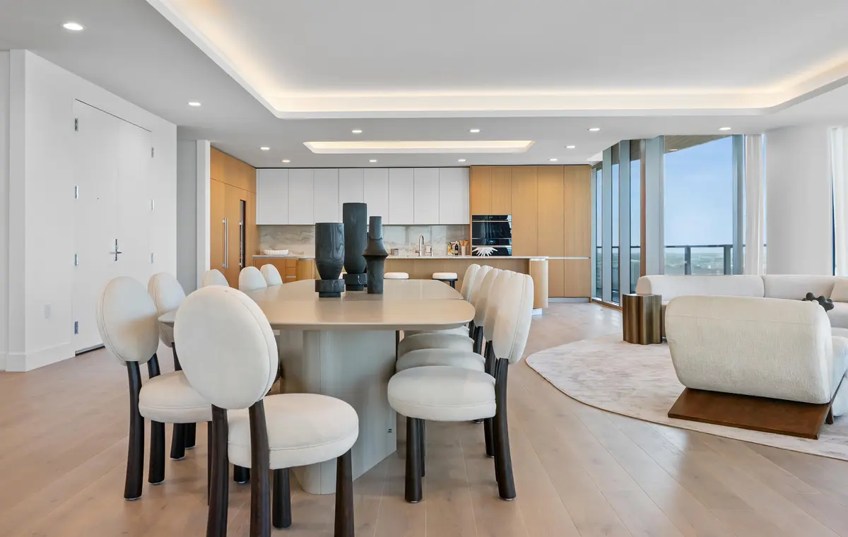 Kitchen/Dining Are at 1333 S Flagler Drive 1101, West Palm Beach