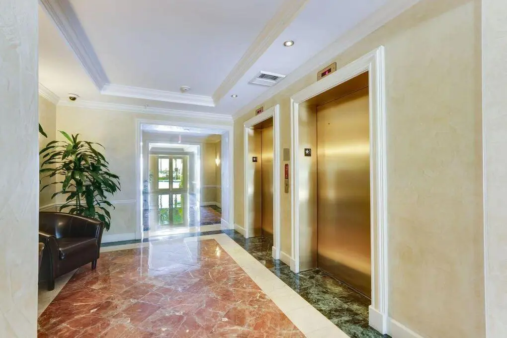 Moorings 806 Entrance and Elevator Hall at 806 E Windward Way 401, Lantana